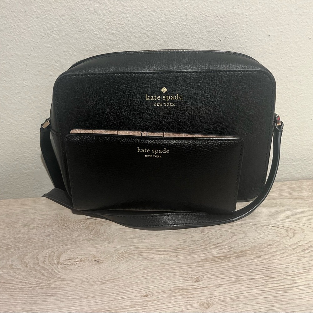 NWT Black Kate Spade ♠️ Wallet and Purse Set